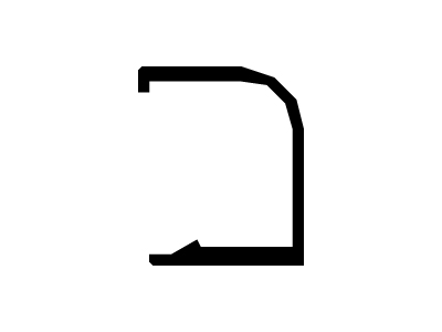 Contravidrio para clip de 16 mm
